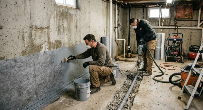 Concrete Waterproofing in Fredericksburg, VA